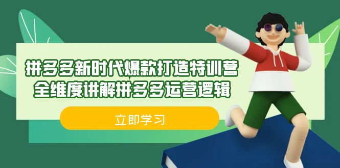 拼多多·新时代爆款打造特训营，全维度讲解拼多多运营逻辑（21节课）插图