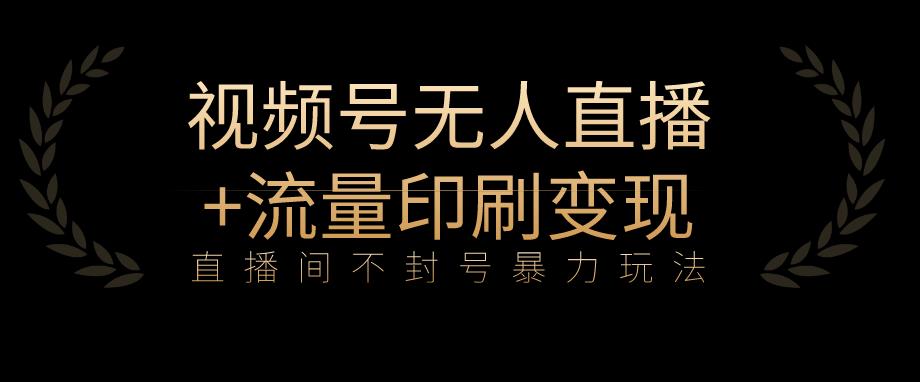 全网首发视频号不封号无人直播暴利玩法+流量印刷机变现，日入1000+【揭秘】插图