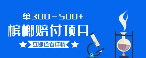 一单300－500+的超火槟榔赔付项目。新手可做二十分钟一单插图