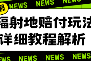 辐射地打假赔付玩法详细解析，一单利润最高一千（详细揭秘教程）