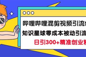 哔哩哔哩混剪视频引流创业粉日引300+知识星球零成本被动引流创业粉一天300+