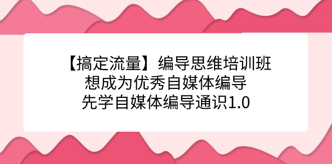 编导思维培训班，想成为优秀自媒体编导先学自媒体编导通识1.0插图