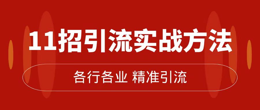 精准引流术：11招引流实战方法，让你私域流量加到爆（11节课完整版）插图