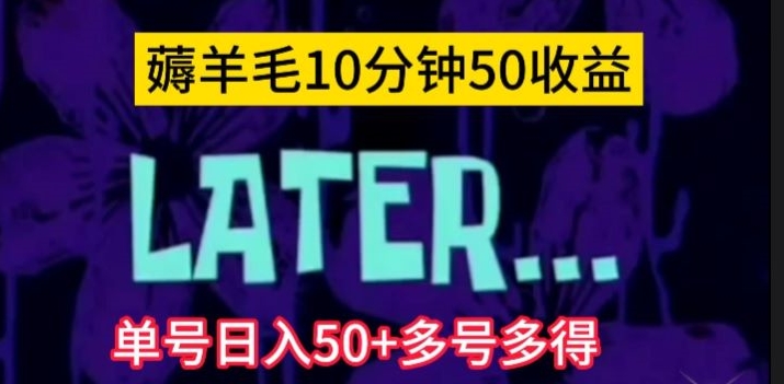 美团薅羊毛玩法，单号日入50+多号多得【仅揭秘】插图