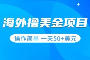 撸美金项目 无门槛 操作简单 小白一天50+美刀