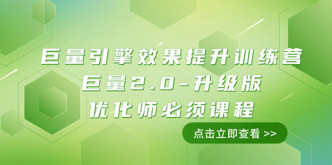 巨量引擎·效果提升训练营：巨量2.0-升级版，优化师必须课程（111节课）插图