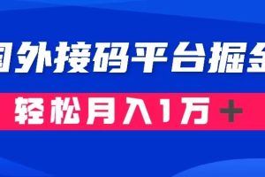 通过国外接码平台掘金卖账号： 单号成本1.3，利润10＋，轻松月入1万＋