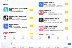 最新软件库APP源码前端+后端整套独立后台