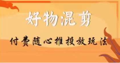 好物混剪付费随心推投放玩法，随心投放小课抖音教程插图