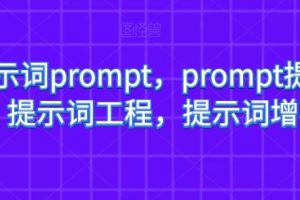 AI提示词prompt，prompt提示词，提示词工程，提示词增强