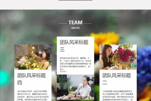 （自适应手机版）响应式鲜花花艺类网站源码 HTML5模版之鲜花礼品公司织梦模板