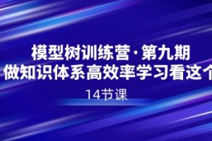 模型树特训营·第九期，做知识体系高效率学习看这个（14节课）