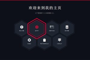 CSS3蜂窝状快捷导航代码 网页特效