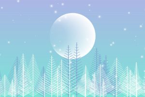 Canvas制作的HTML5卡通冬天下雪动画场景特效