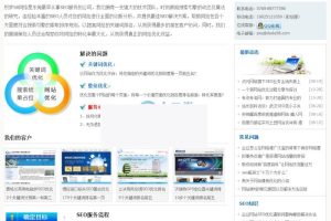 SEO服务公司网站源码 织梦CMS模板+网络设计推广企业网站+搜索引擎优化企业