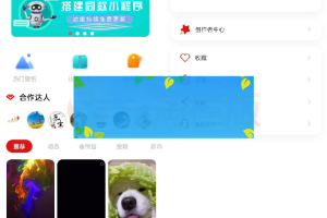 抖音取图表情包微信小程序源码+创作者入驻+流量主