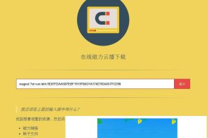在线磁力链接种子文件边下边播网站源码