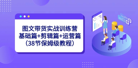 图文带货实战训练营：基础篇+剪辑篇+运营篇（38节保姆级教程）插图