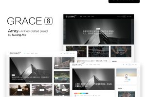 苏醒 Grace模板源码 8.0版本， 破解版WordPress主题