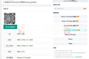 装逼实用 网页修改iPhone13在线源码/无需QQSVIP