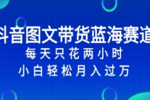 抖音图文带货蓝海赛道，每天只花 2 小时，小白轻松入 万