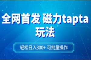 全网首发磁力toptop玩法 轻松日入300+