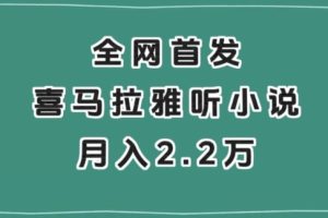 全网首发，喜马拉雅挂机听小说月入2万＋【揭秘】