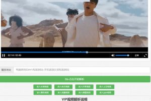 在线视频VIP解析网站源码(自适应手机端)